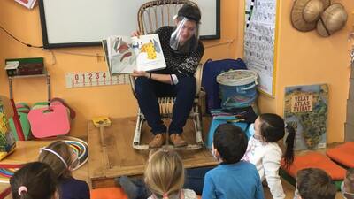 První setkání Lupičů příběhů - Ve třídě Lupičů v Horním Kostelci, leden 2021