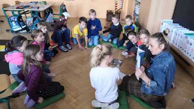 Lupiči příběhů a dušičkové téma "strach" - Ve třídě Lupičů v Horním Kostelci, listopad 2021