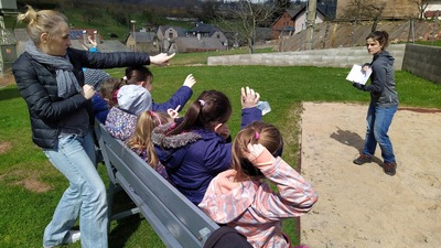 Lupiči příběhů s Knížkou, která dělá zvuky - Na hřišti za školou, duben 2021