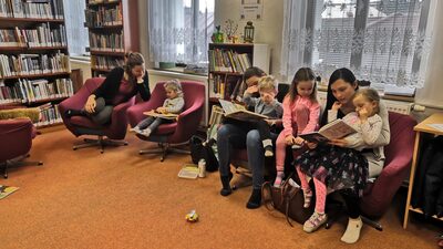 Dubnový Bookstart - Volná zábava v dětském oddělení na závěr