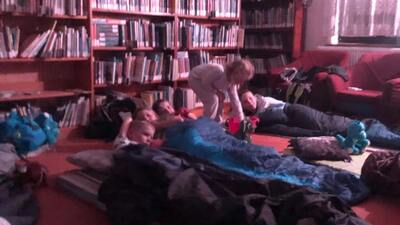 Večerní promítání v dětském oddělení