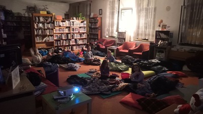 Večerní promítání v dětském oddělení