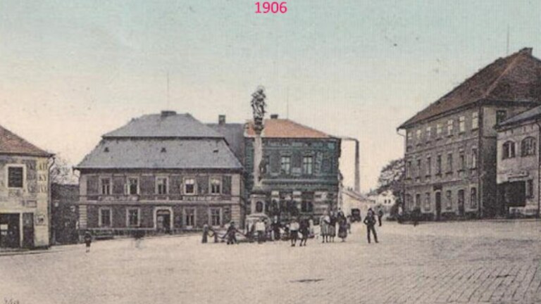 Proměny městského centra Červeného Kostelce v minulosti Proměny městského centra Červeného Kostelce v minulosti