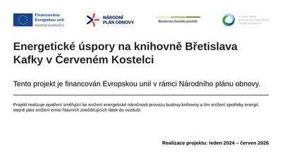 Knihovna prochází modernizací díky podpoře EU